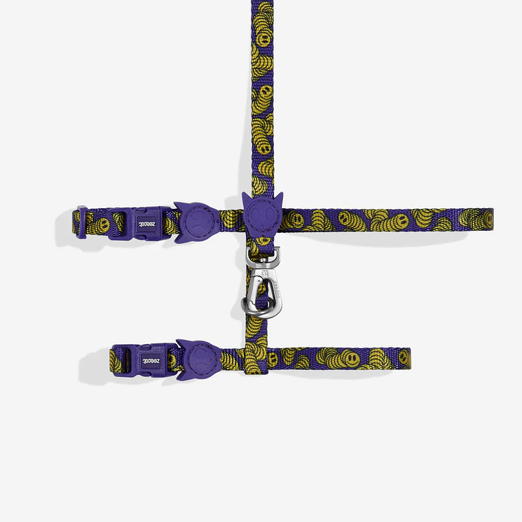 ZEECAT LOZT ZMILEY HARNESS + LEASH SET 1
