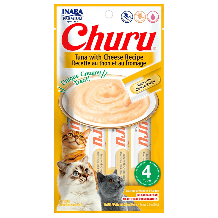 INABA Churu Cat Tuna Cheese 14gr/4 tubos 1
