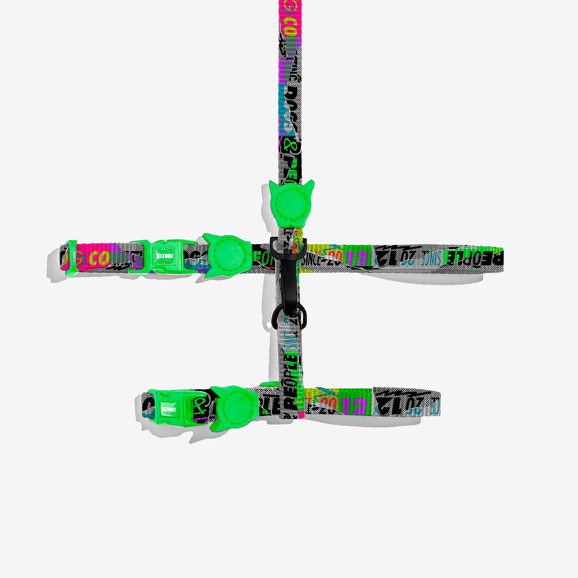 ZEEDOG LOZT MANIFESTO HARNESS + LEASH SET 1