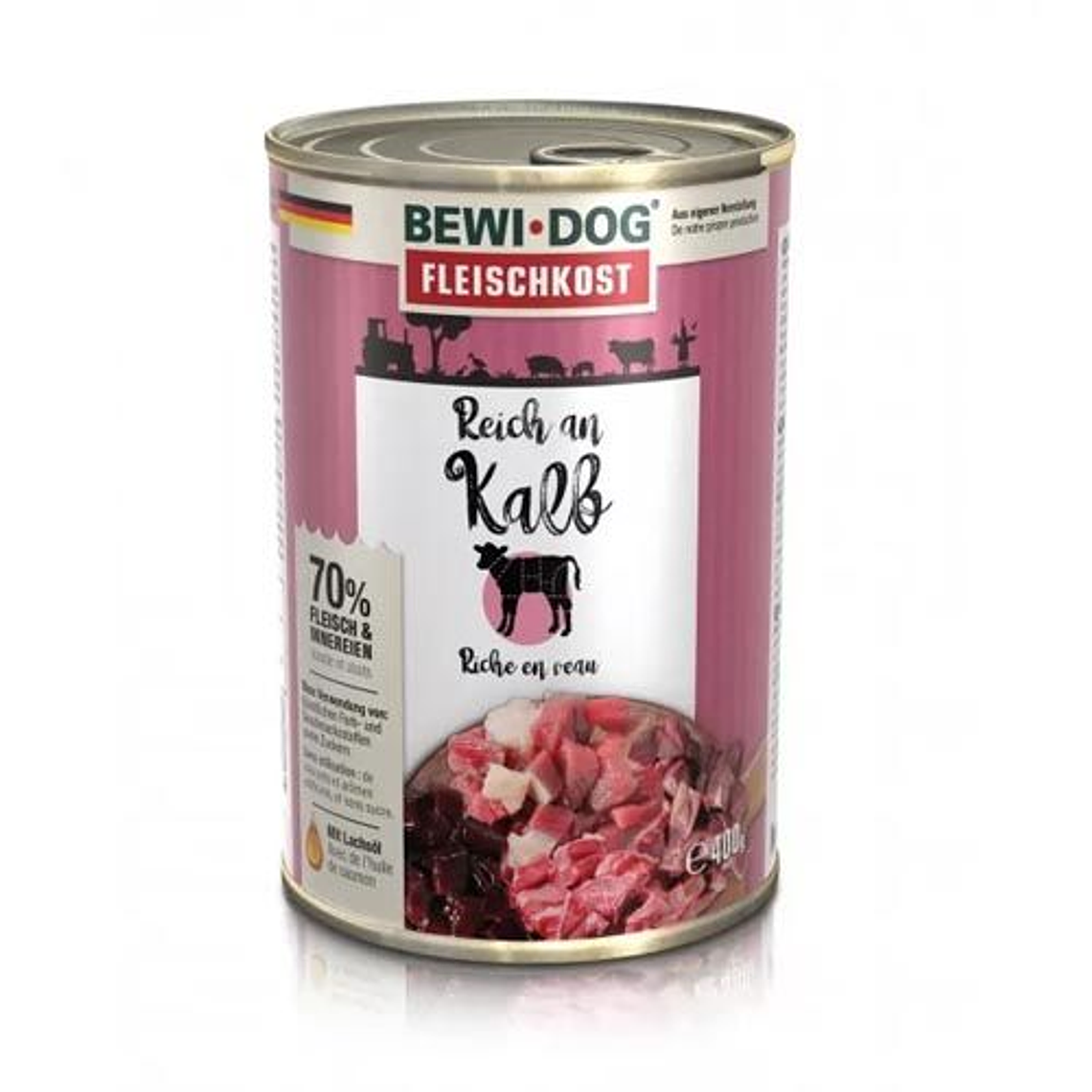 BEWIDOG LATA RICO EN TERNERA - ALIMENTO HUMEDO PARA PERROS 2