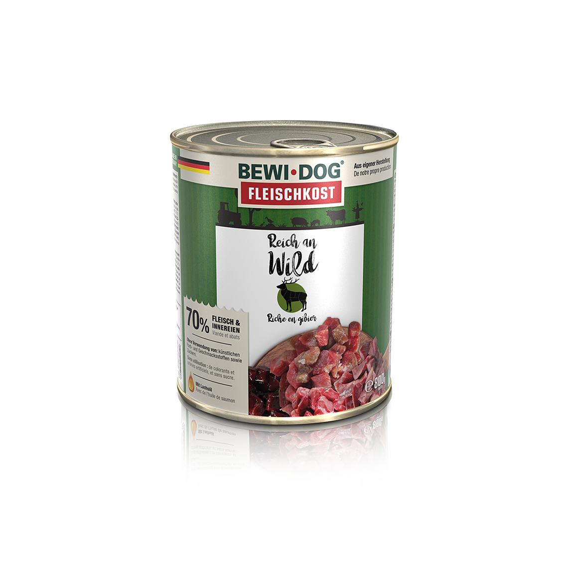 BEWIDOG LATA RICO EN VENADO - ALIMENTO HUMEDO PARA PERROS  1