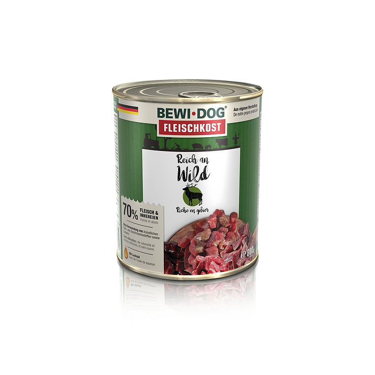 BEWIDOG LATA RICO EN VENADO - ALIMENTO HUMEDO PARA PERROS  1