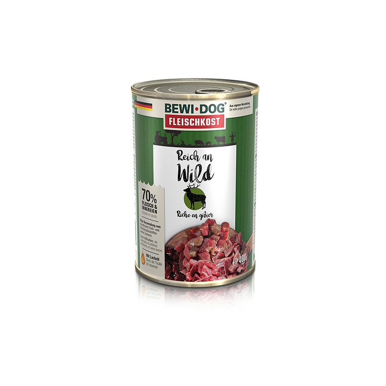 BEWIDOG LATA RICO EN VENADO - ALIMENTO HUMEDO PARA PERROS  2