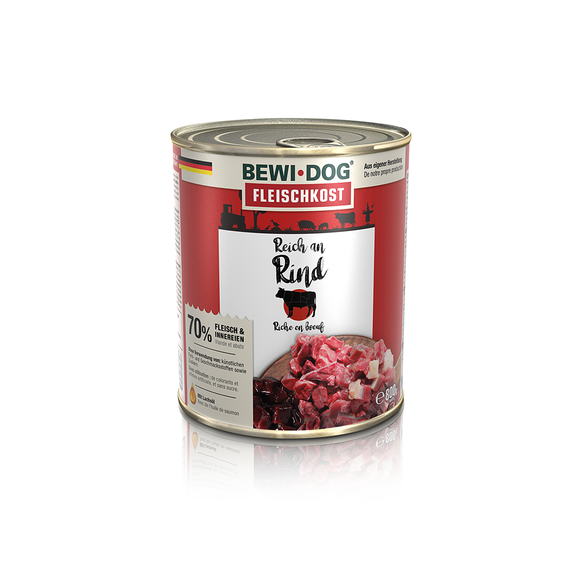 BEWIDOG LATA RICO EN RES - ALIMENTO HUMEDO PARA PERROS 1