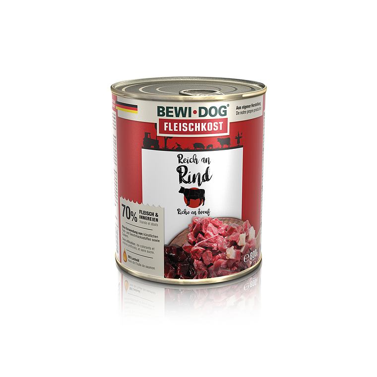 BEWIDOG LATA RICO EN RES - ALIMENTO HUMEDO PARA PERROS 1