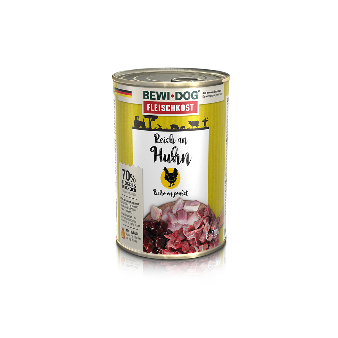 BEWIDOG LATA RICO EN POLLO - ALIMENTO HUMEDO PARA PERROS 1