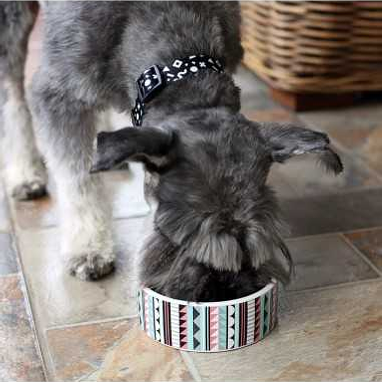 BRNX PLATO CERÁMICA MOSAICO CELESTE TALLA M 2