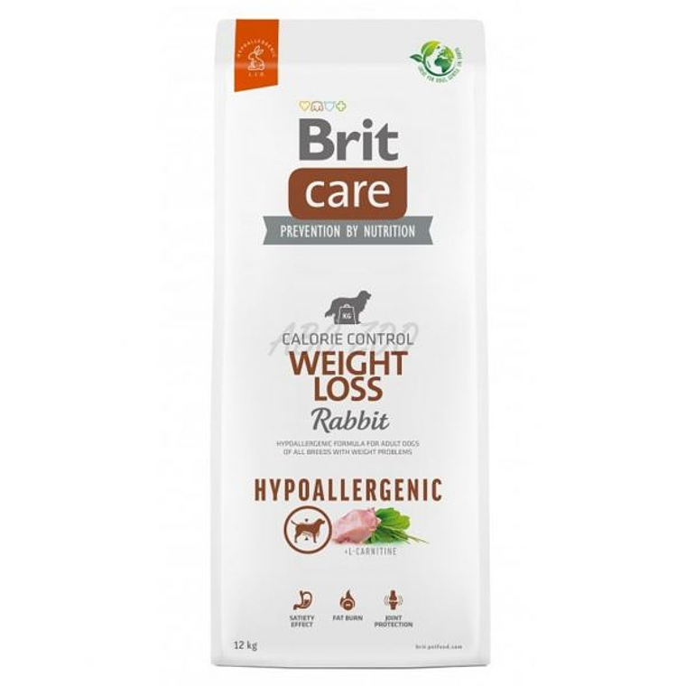 BRIT CARE DOG HYPOALLERGENIC WEIGHT LOSS RABBIT 12KG 1
