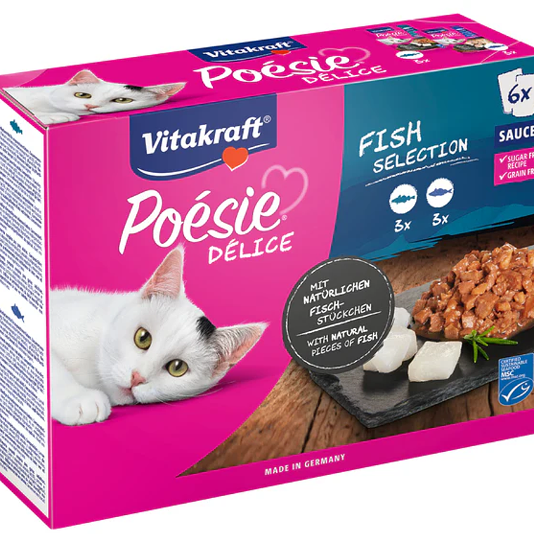 VITAKRAFT POESIE DELICE MULIPACK PESCADOS 1