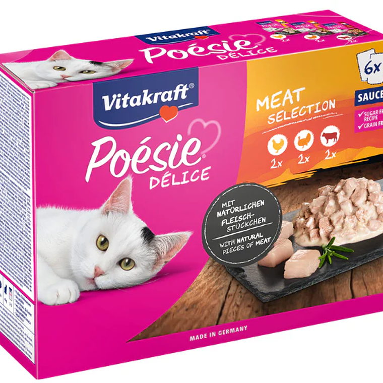 VITAKRAFT POESIE DELICE MULTIPACK CARNES 1