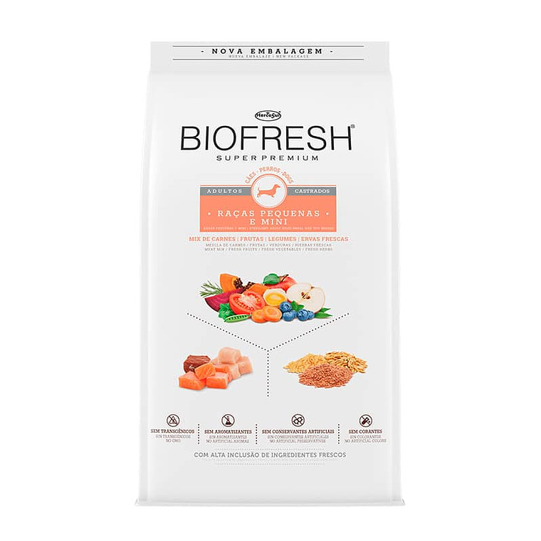 BIOFRESH Perro Adulto Castrado Raza Pequeña/mini 3KG 1