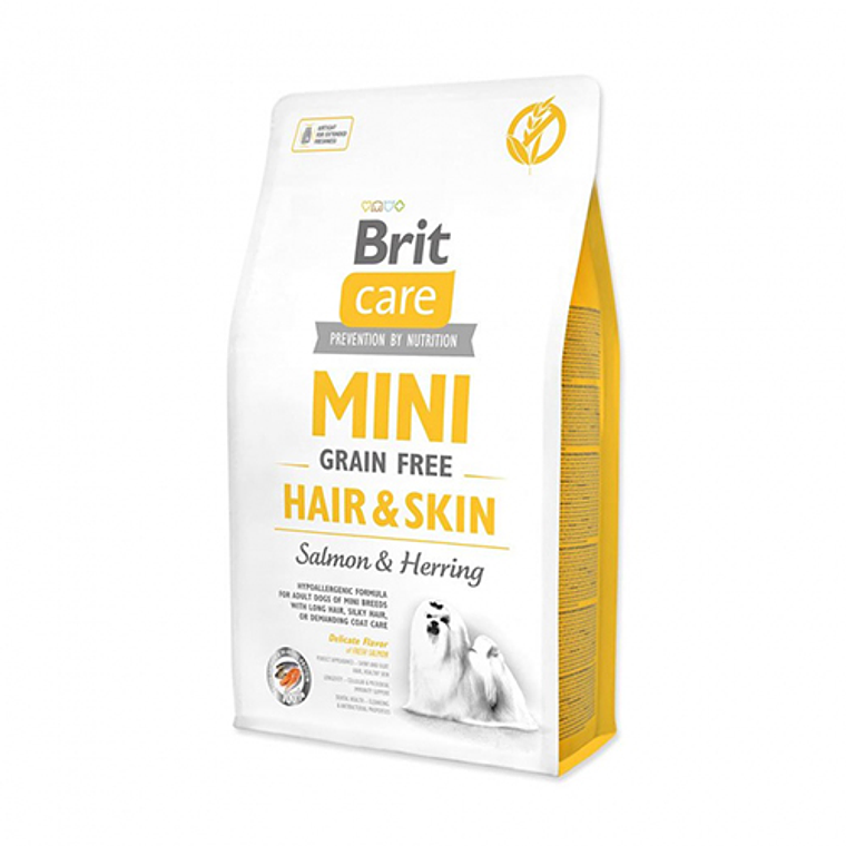 BRIT CARE MINI GF HAIR & SKIN 2KG  1