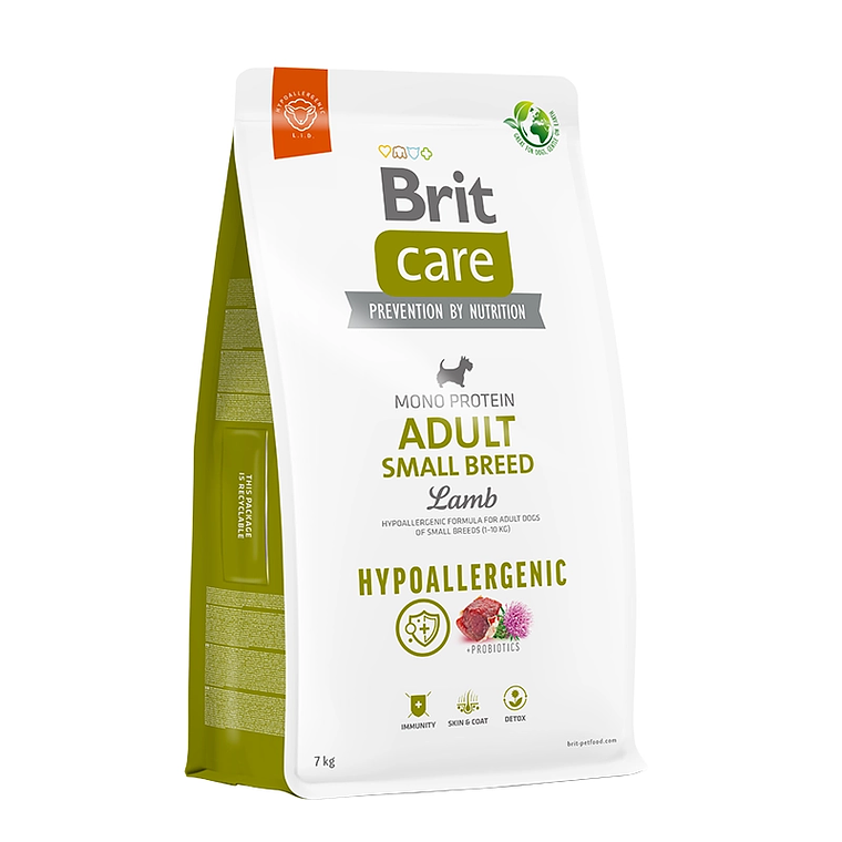 BRIT CARE HYPOALLERGENIC LAMB ADULT SMALL BREED 7KG  1