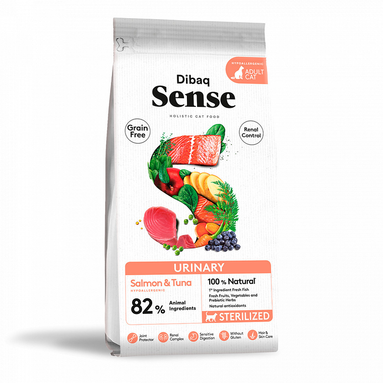 Alimento Dibaq Sense Urinary Salmón y Atún para Gatos - 1.5kg 1