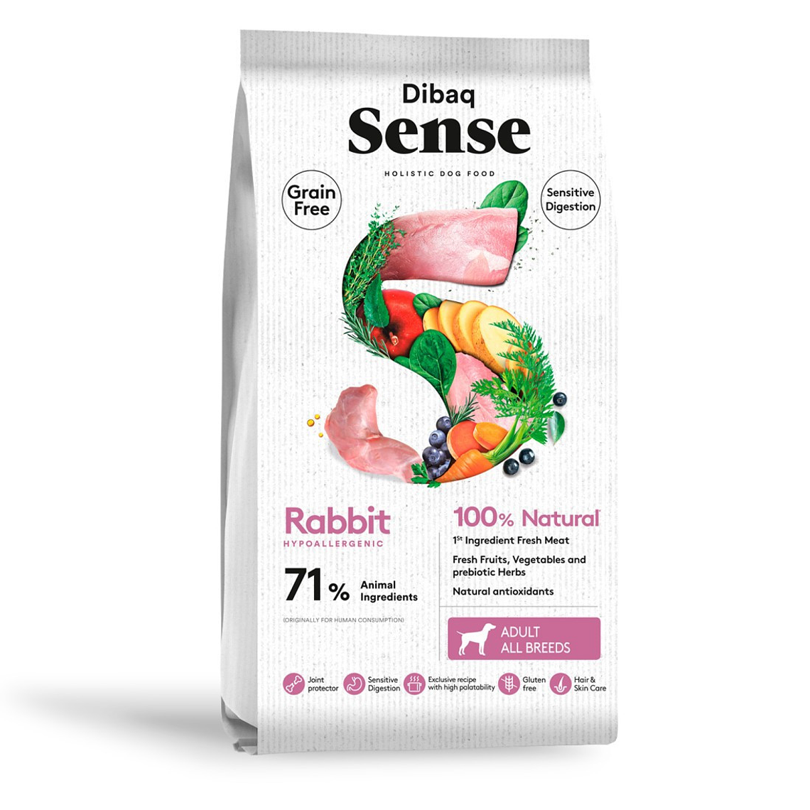 Alimento Dibaq Sense Conejo para Perros Adultos - 2kg 1
