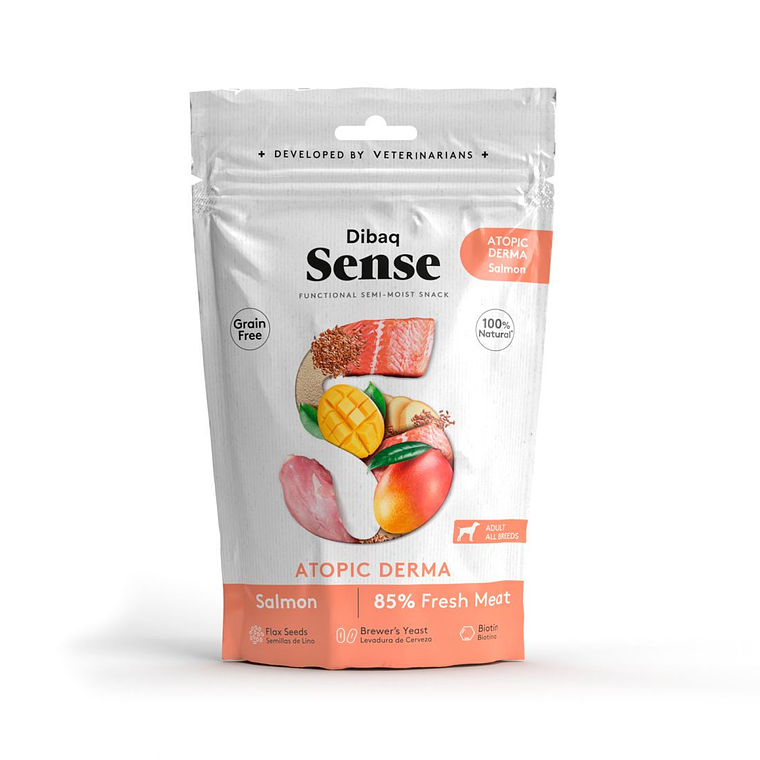 Snack Funcional Dibaq Sense Atopic Derma Salmón para Perros - 100gr 1