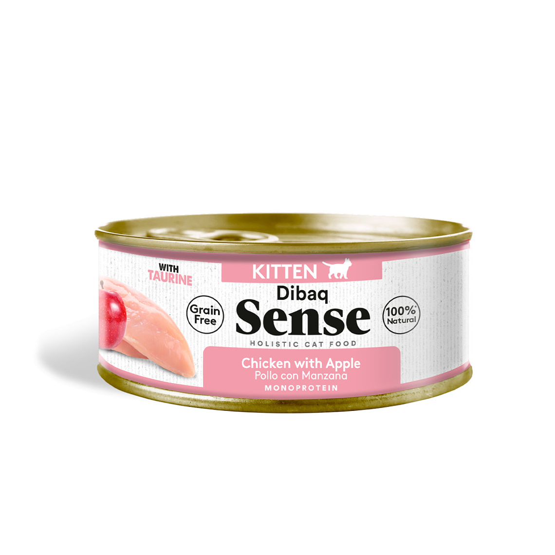 Alimento Húmedo Gatito Dibaq Sense Pollo con Manzana 70 Gr 1