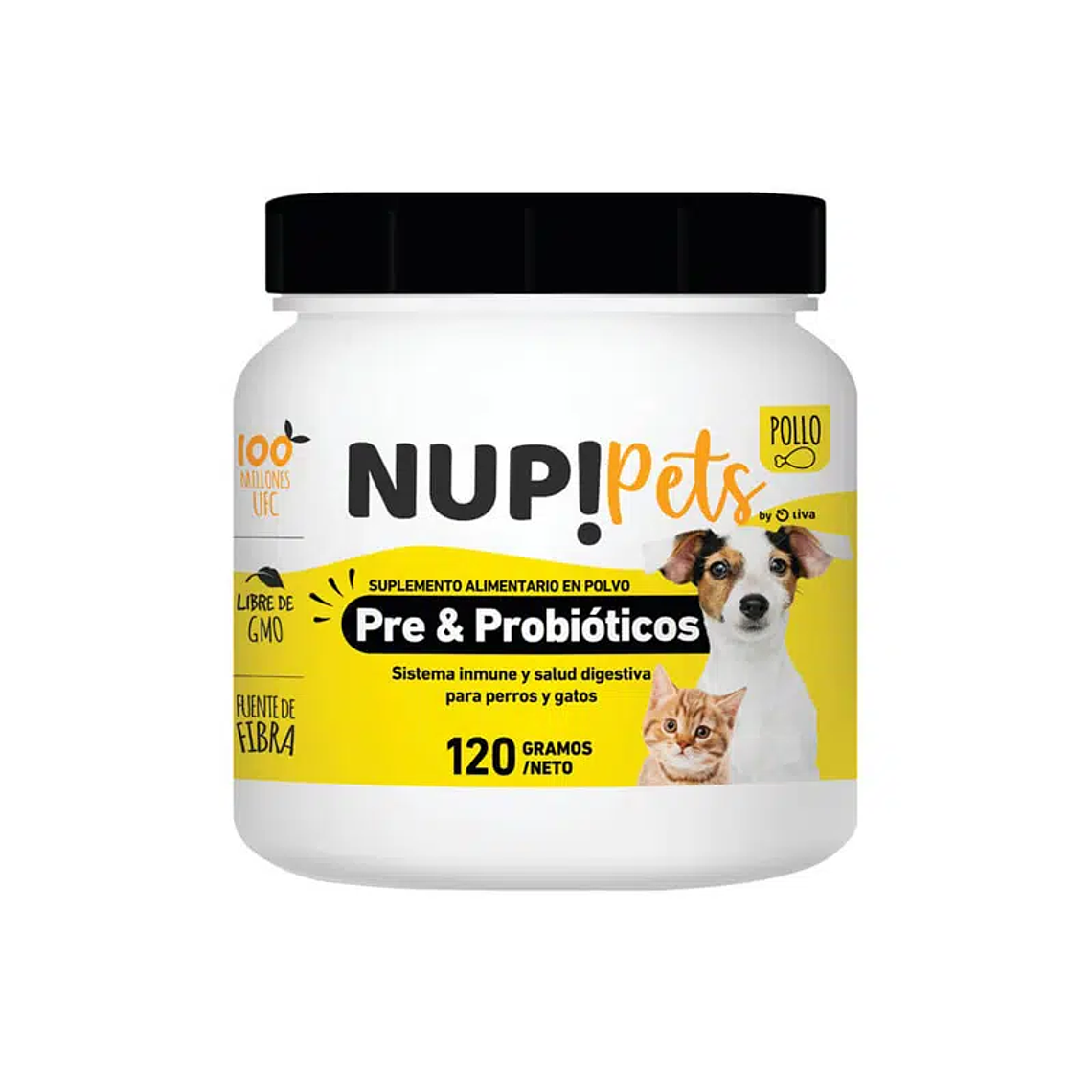 Suplemento Pre & Probióticos Nup! Pets POLLO 120gr 1