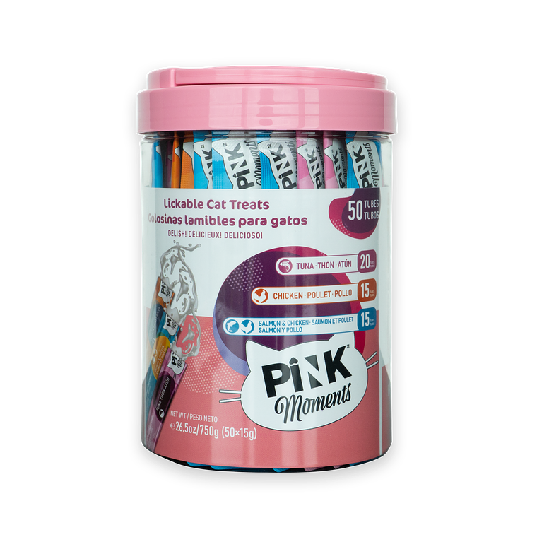 Pink Moments Mix Tarro Sabores 50 Tubos (tipo Churu) 2