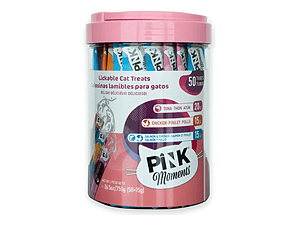 Pink Moments Mix Tarro Sabores 50 Tubos (tipo Churu)