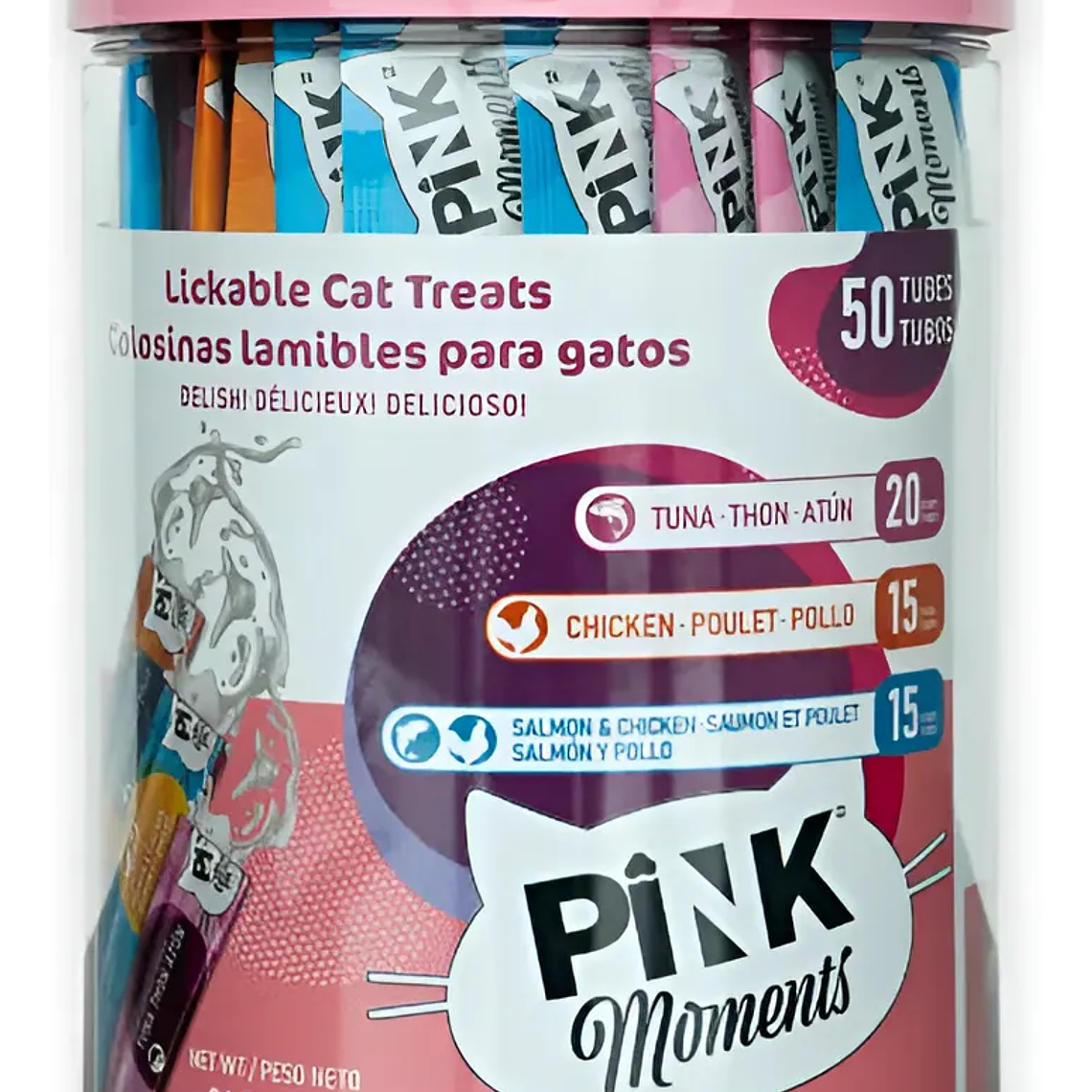 Pink Moments Mix Tarro Sabores 50 Tubos (tipo Churu) 1