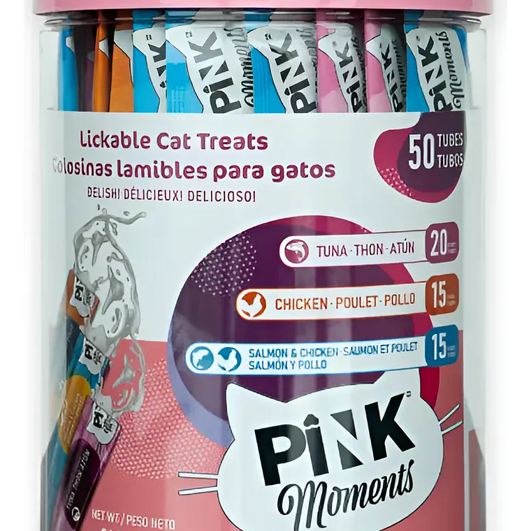 Pink Moments Mix Tarro Sabores 50 Tubos (tipo Churu) 1