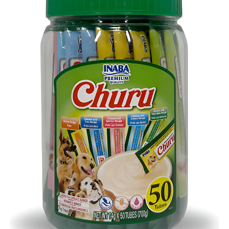 CHURU PERRO VARIEDADES POLLO 50 UNIDADES 1