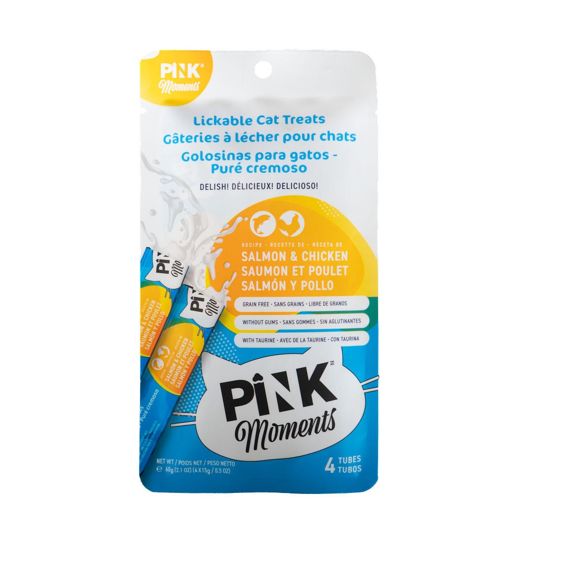 MOMENTS POLLO SALMON 4 TUBOS - PINK 1