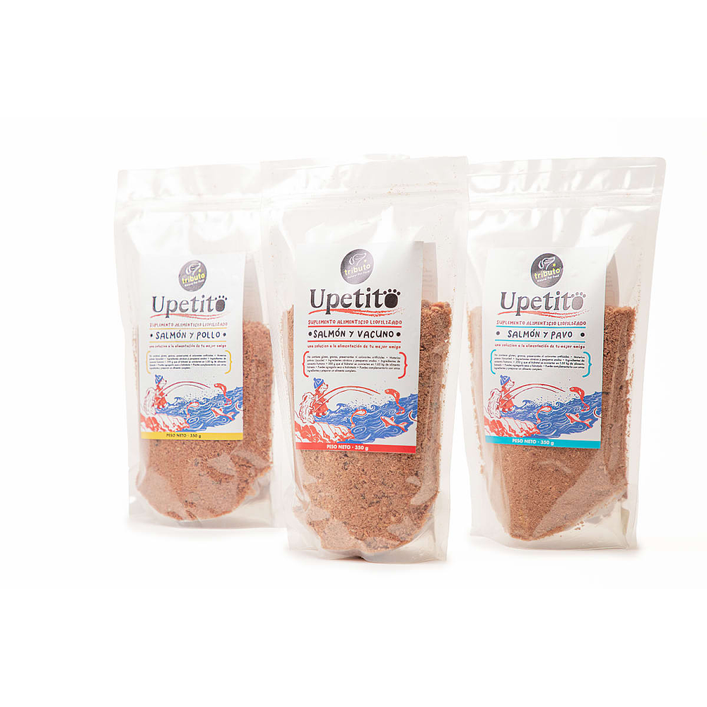 TRIBUTO - UPETITO SUPLEMENTO PROTÉICO LIOFILIZADO SALMÓN Y VACUNO