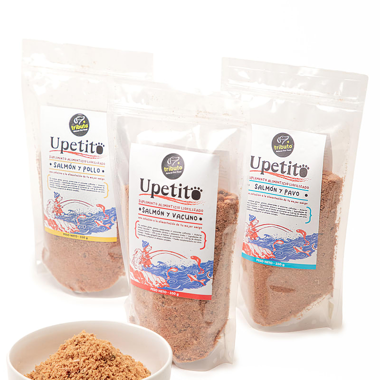 TRIBUTO - UPETITO SUPLEMENTO PROTÉICO LIOFILIZADO SALMÓN Y VACUNO 2