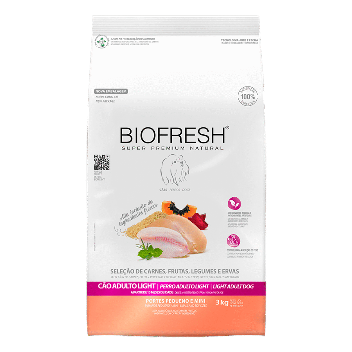 Biofresh Perro Adulto Light Raza Pequeña Mini 3kg 1