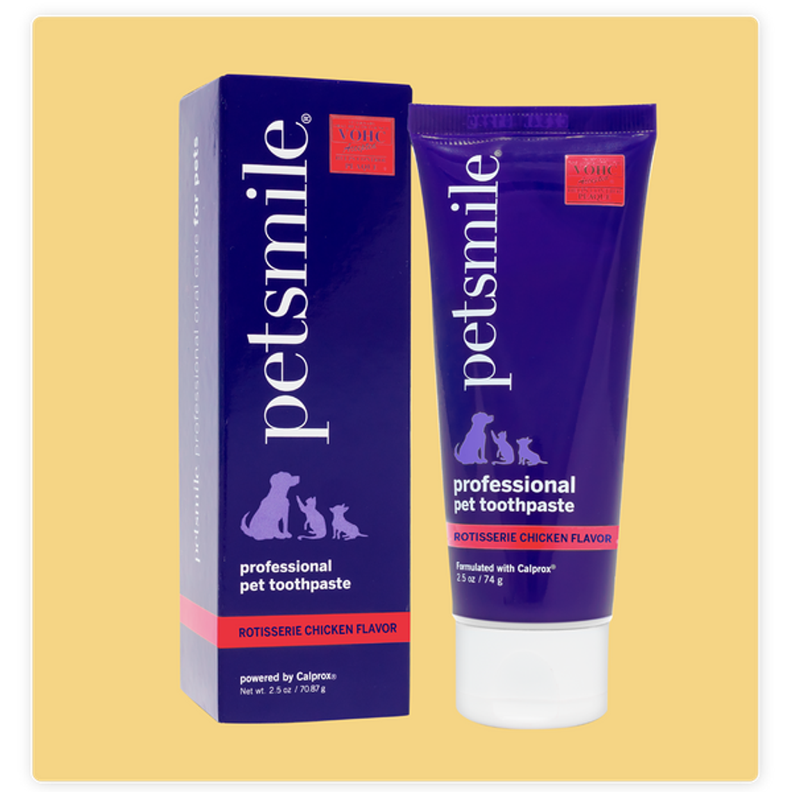 Pasta de dientes para mascotas profesional Petsmile sabor pollo asado 74 g 2