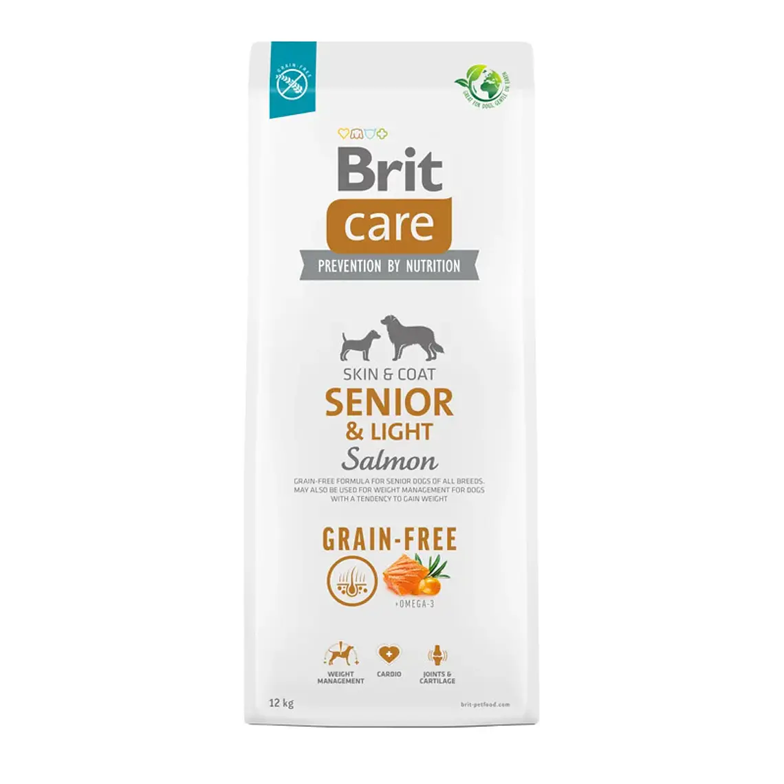 Brit Care Libre de Granos Senior & Light Salmon 12 kg 1