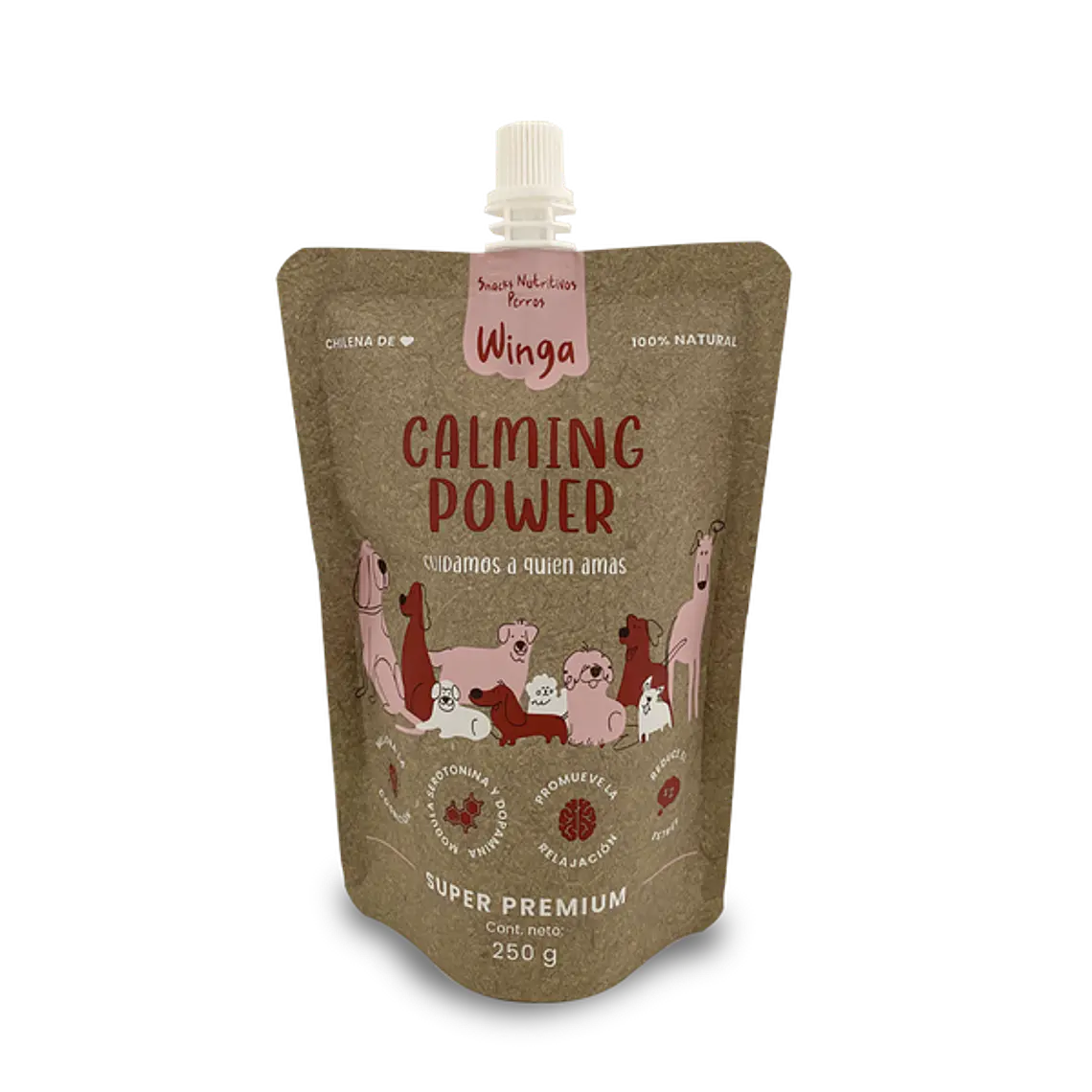 WINGA POUCH CALMING POWER PERRO 250GR 1