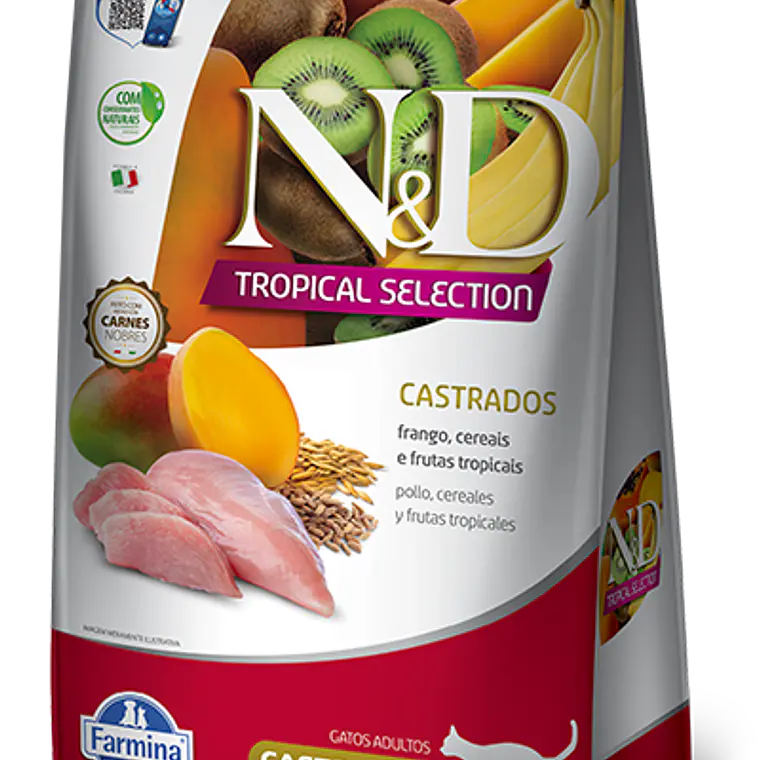 N&D Tropical Gato Adulto Castrado Pollo 1.5 kg 1