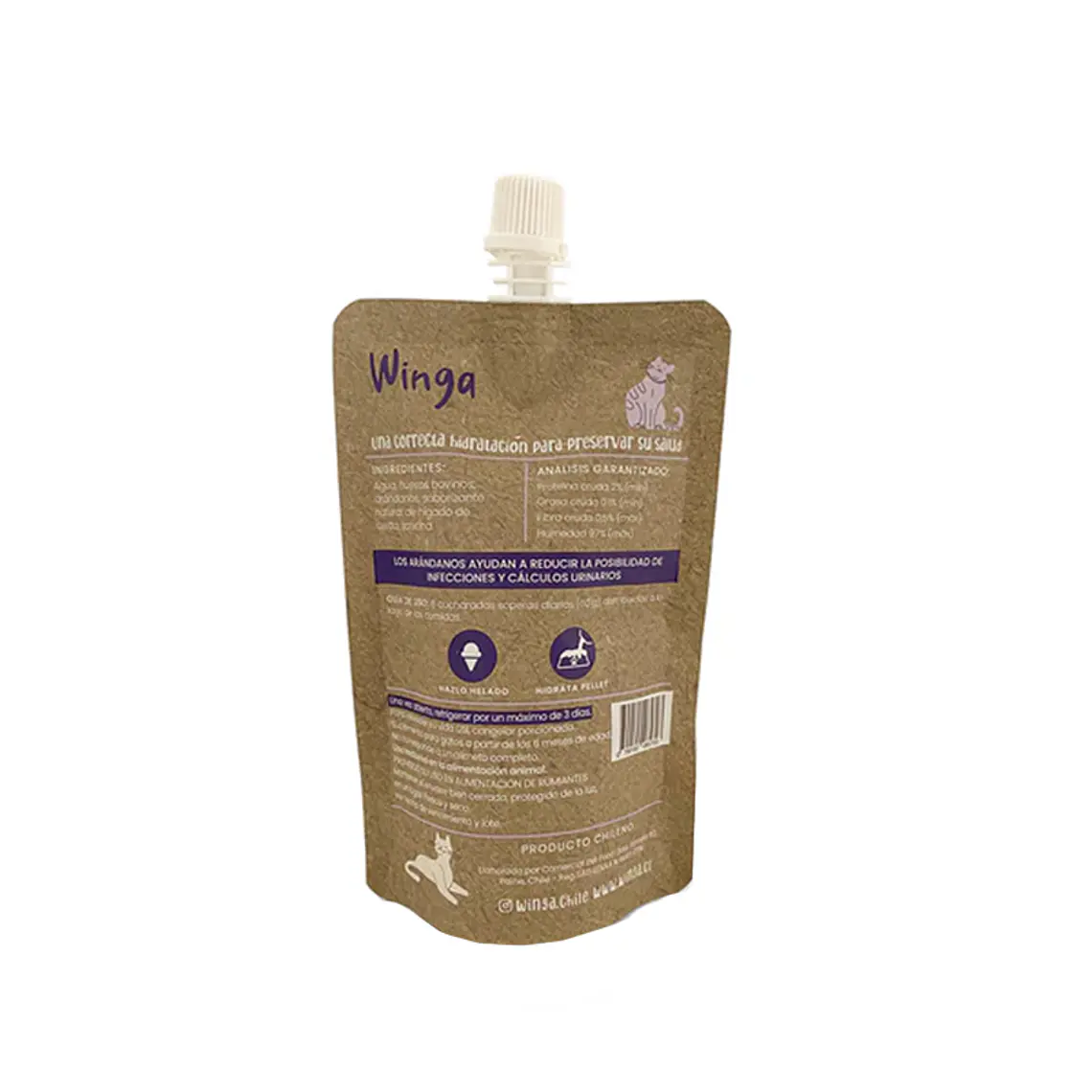 Winga Gatos Caldo de Huesos 180 Grs 2