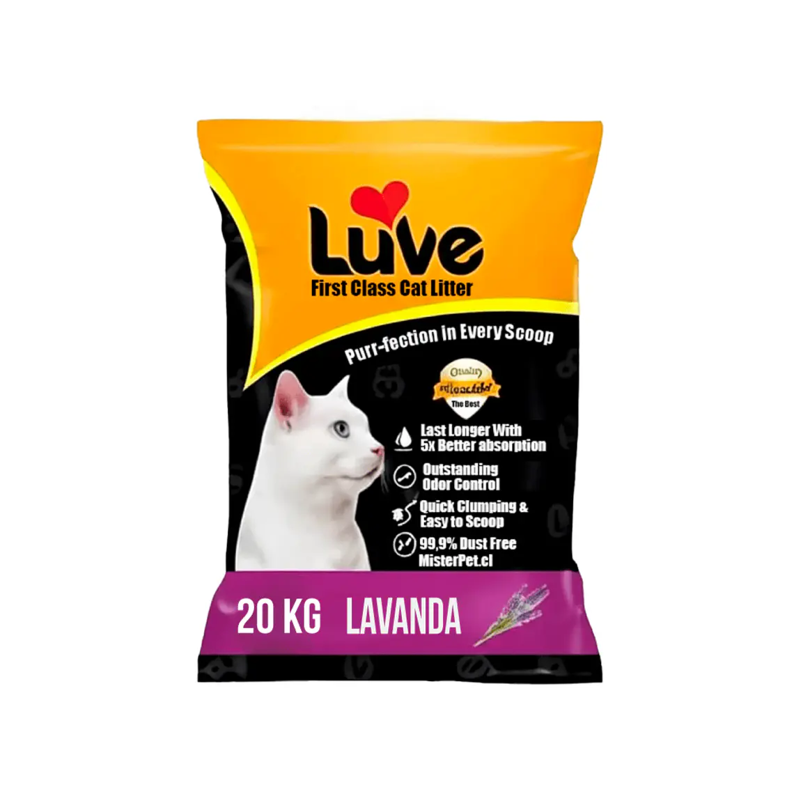 Arena Sanitaria Luve 20kg aroma LAVANDA 1