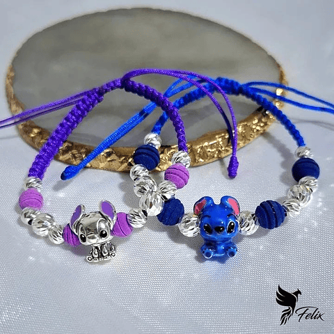 Pulseras de  Amigas "Stich"