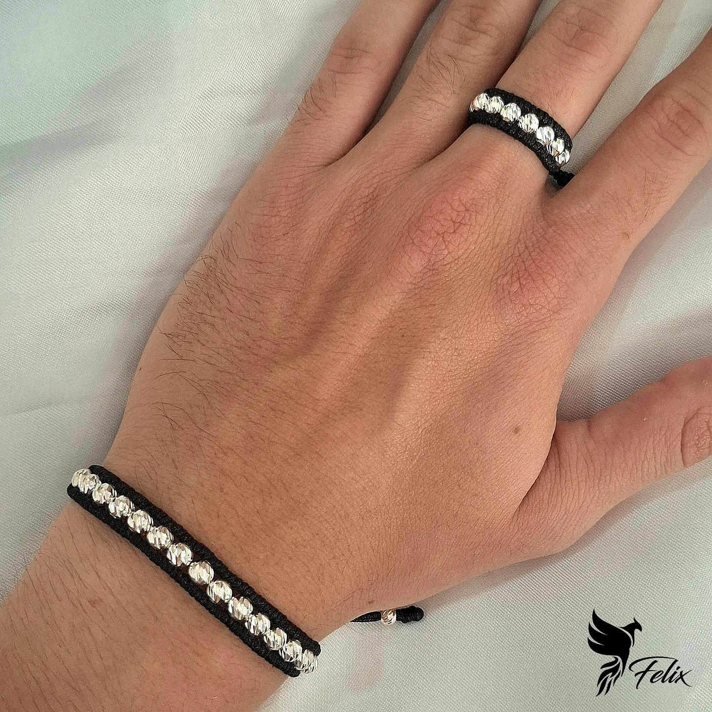 Pulsera con Anillo Arrollado 1