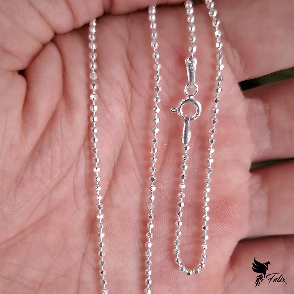 Cadena Militar Diamantada de 55cm 2