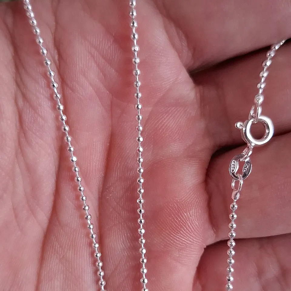 Cadena Militar Diamantada de 50cm 2