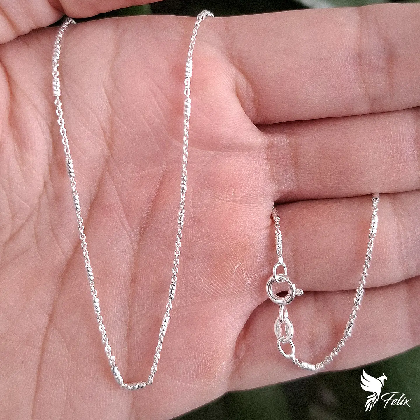 Cadena Cilindros Diamantados de 45cm 1
