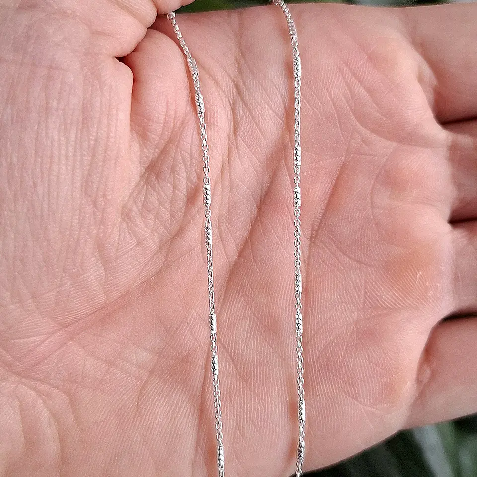 Cadena Cilindros Diamantados de 45cm 2