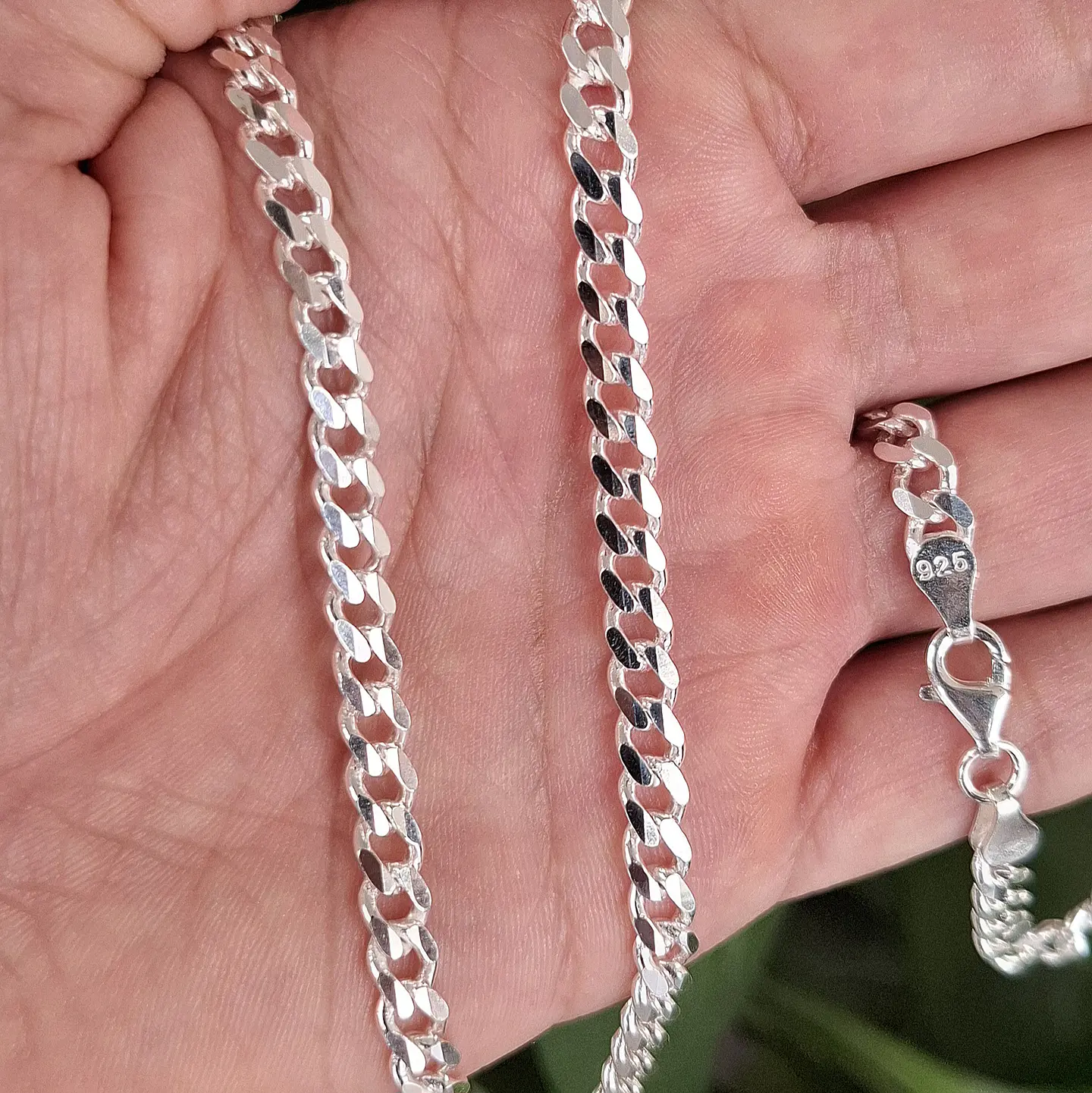 Cadena Cubana Maciza de 60cm 2