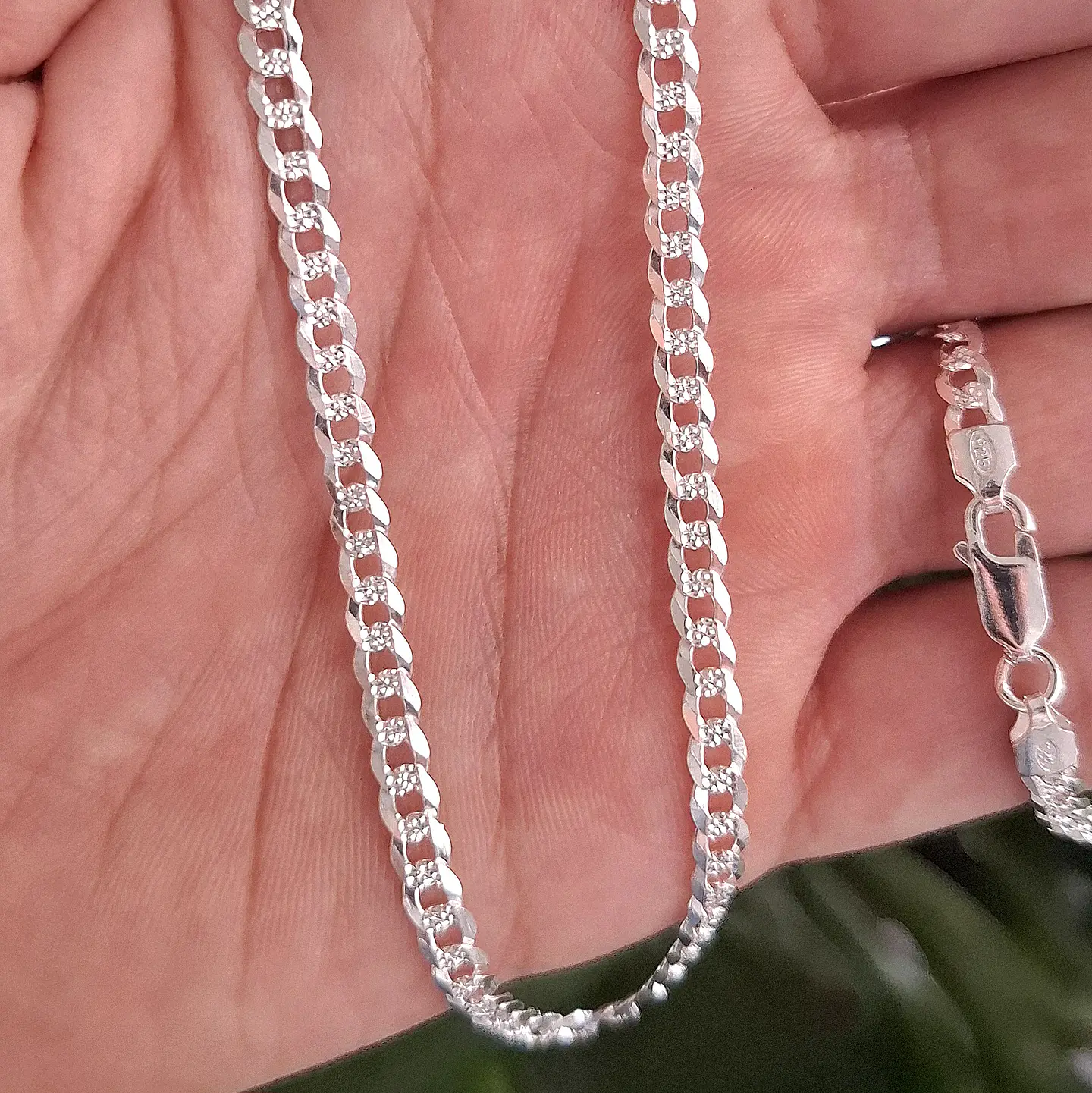Cadena Cubana Diamantada de 60cm 2
