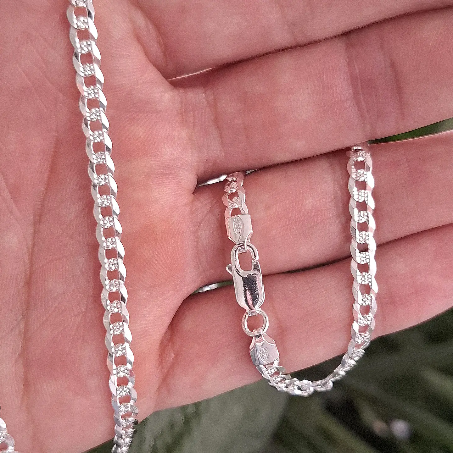 Cadena Cubana Diamantada de 60cm 3