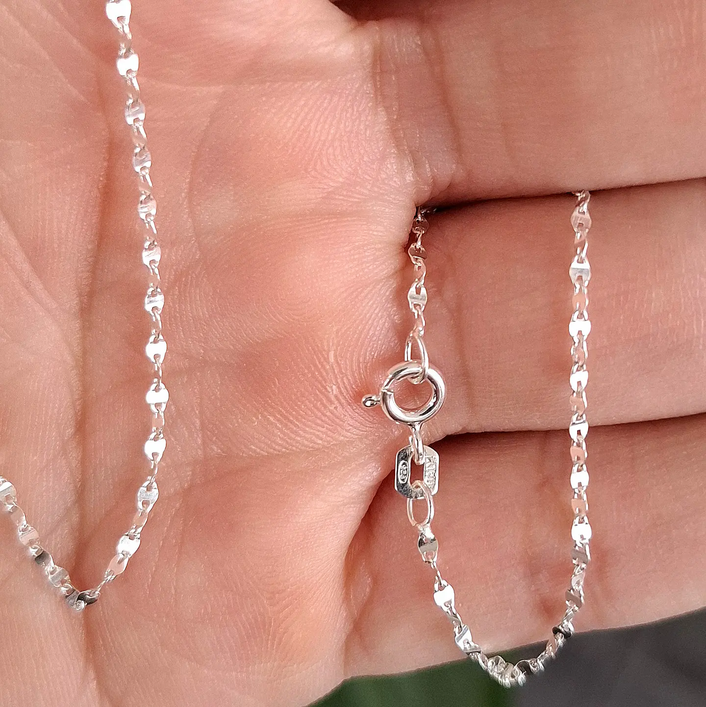 Cadena Espejo Diamantada de 50cm 2