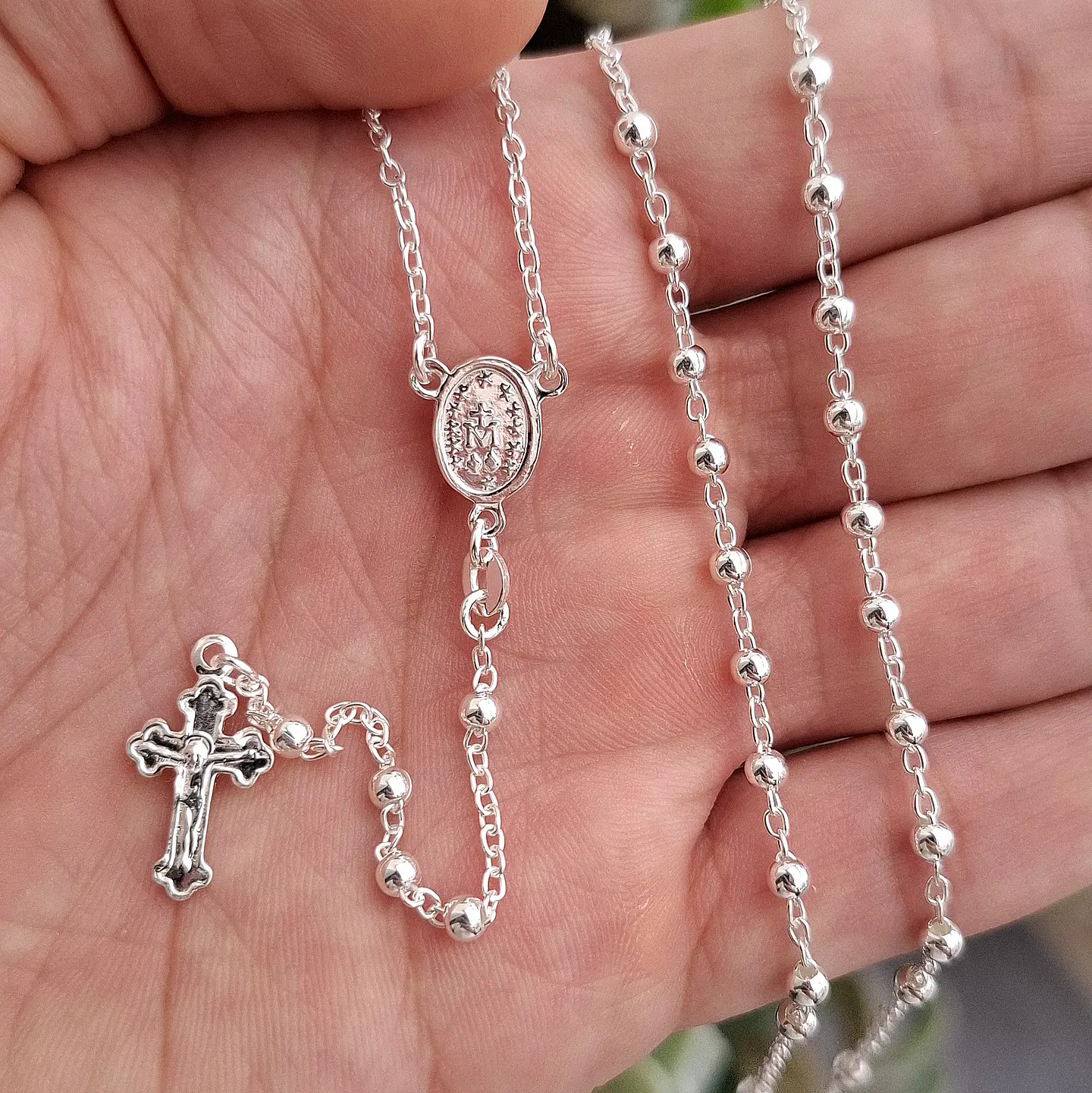 Rosario Virgen Milagrosa de 60cm 2