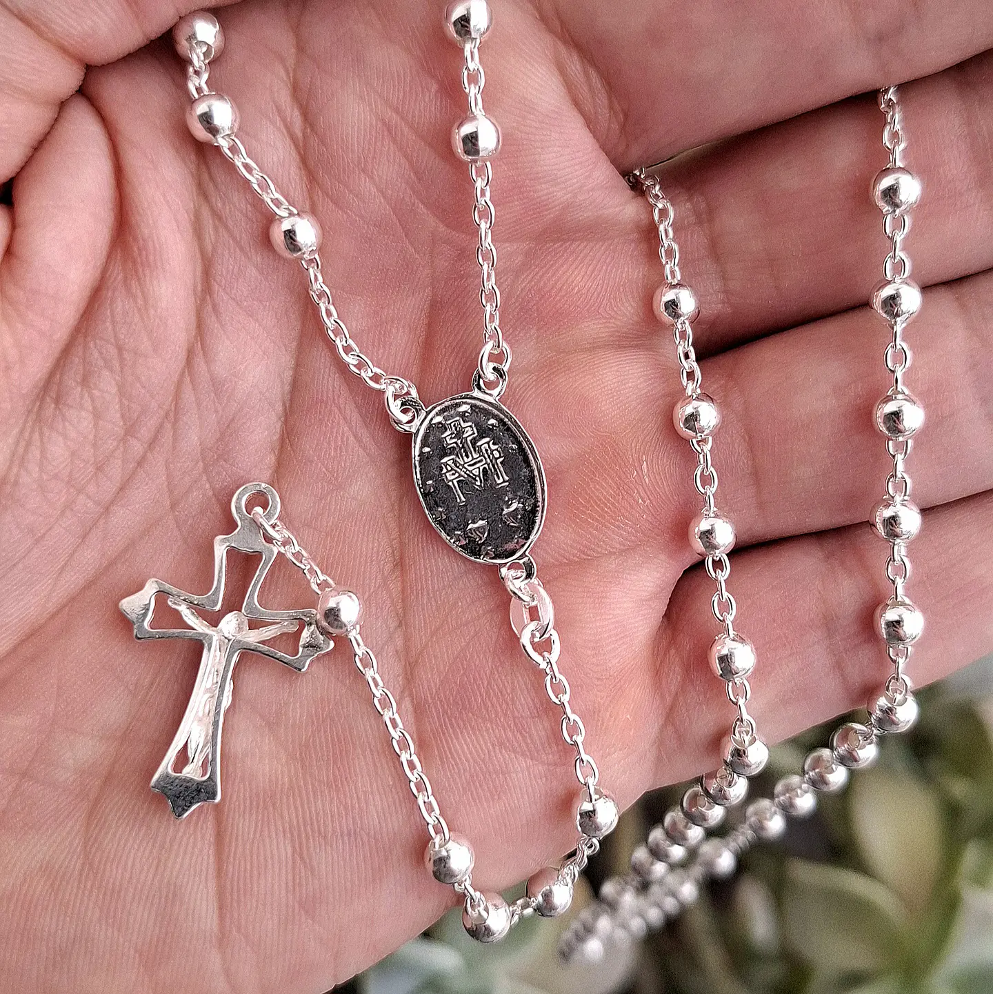 Rosario Virgen Milagrosa de 60cm 2