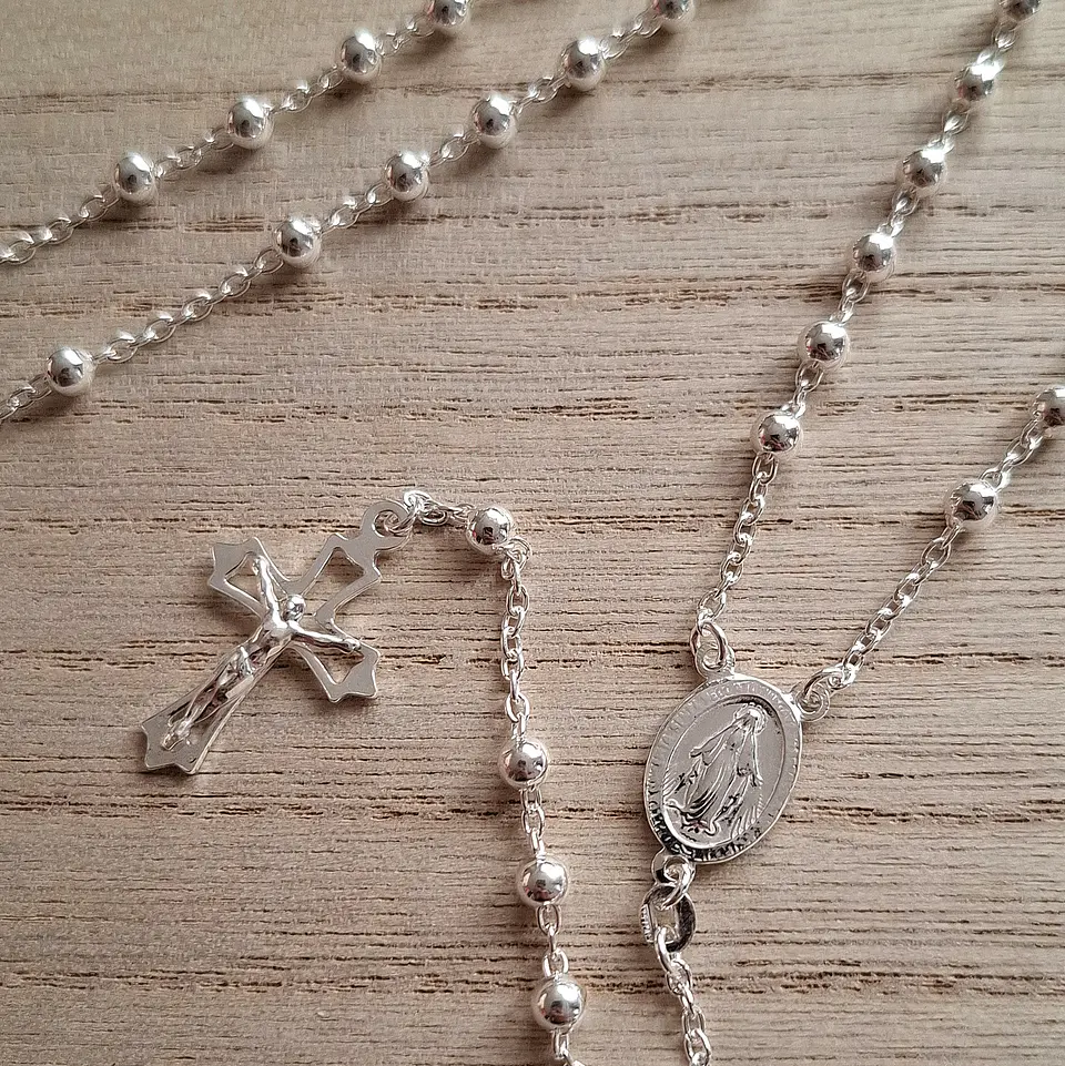 Rosario Virgen Milagrosa de 60cm 3
